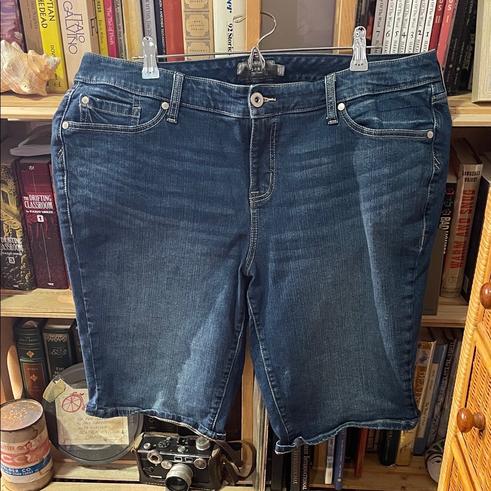Torrid Dark Blue Jean Shorts